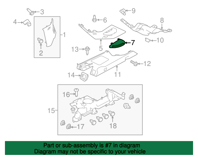 BEZEL - SEAT BELT GUIDE BRACKET LR043473