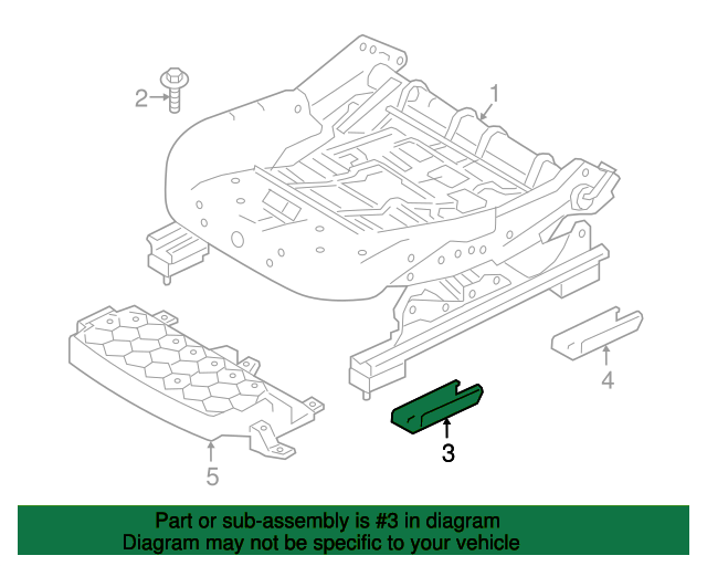 COVER - SEAT TRACK LR091175