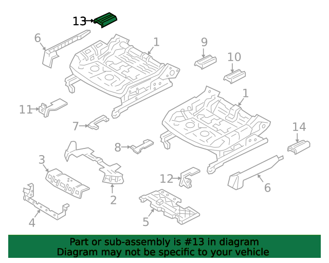 COVER - SEAT TRACK LR100828