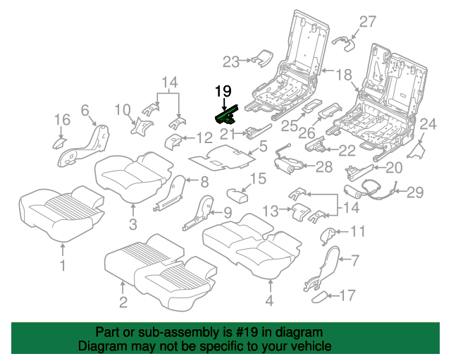 COVER - SEAT TRACK LR100963