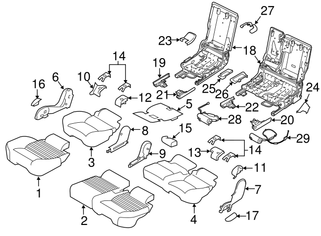 COVER - SEAT TRACK LR100965