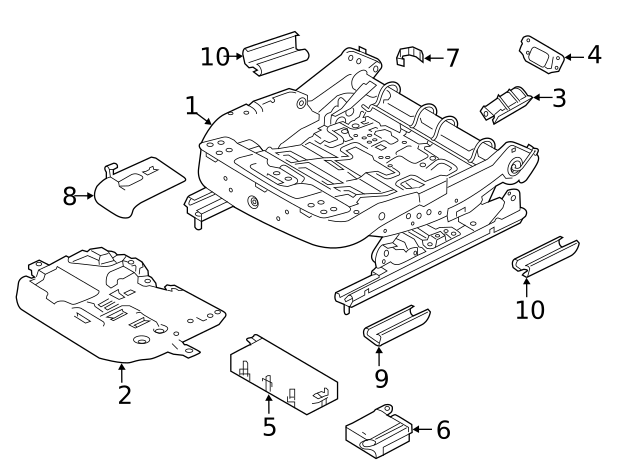 COVER - SEAT TRACK LR106361
